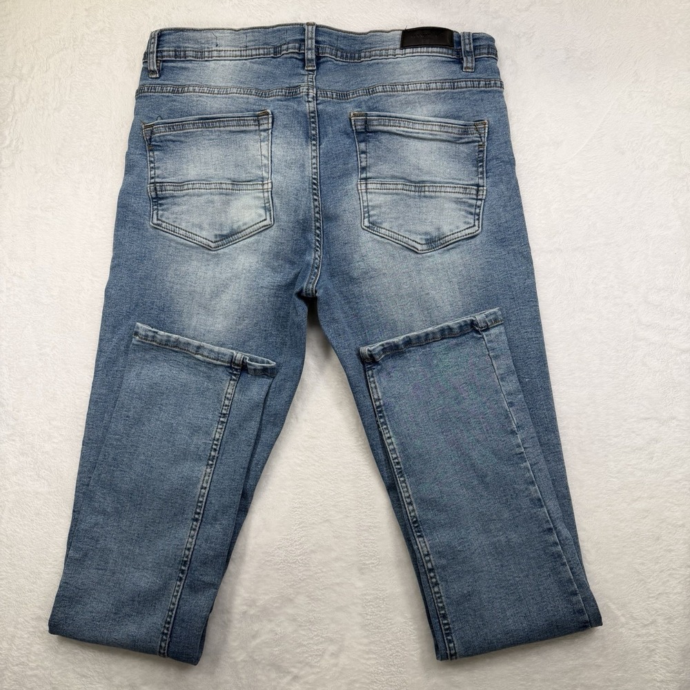 Kenneth Cole New York Slim Fit Jeans Mens 32x32 Blue Denim Stretch Medium Wash